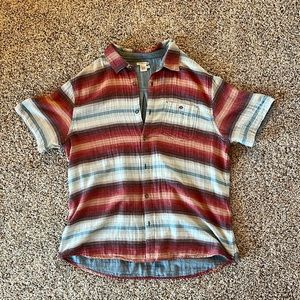 Carbon 2 cobalt multicolor button up polo shirt